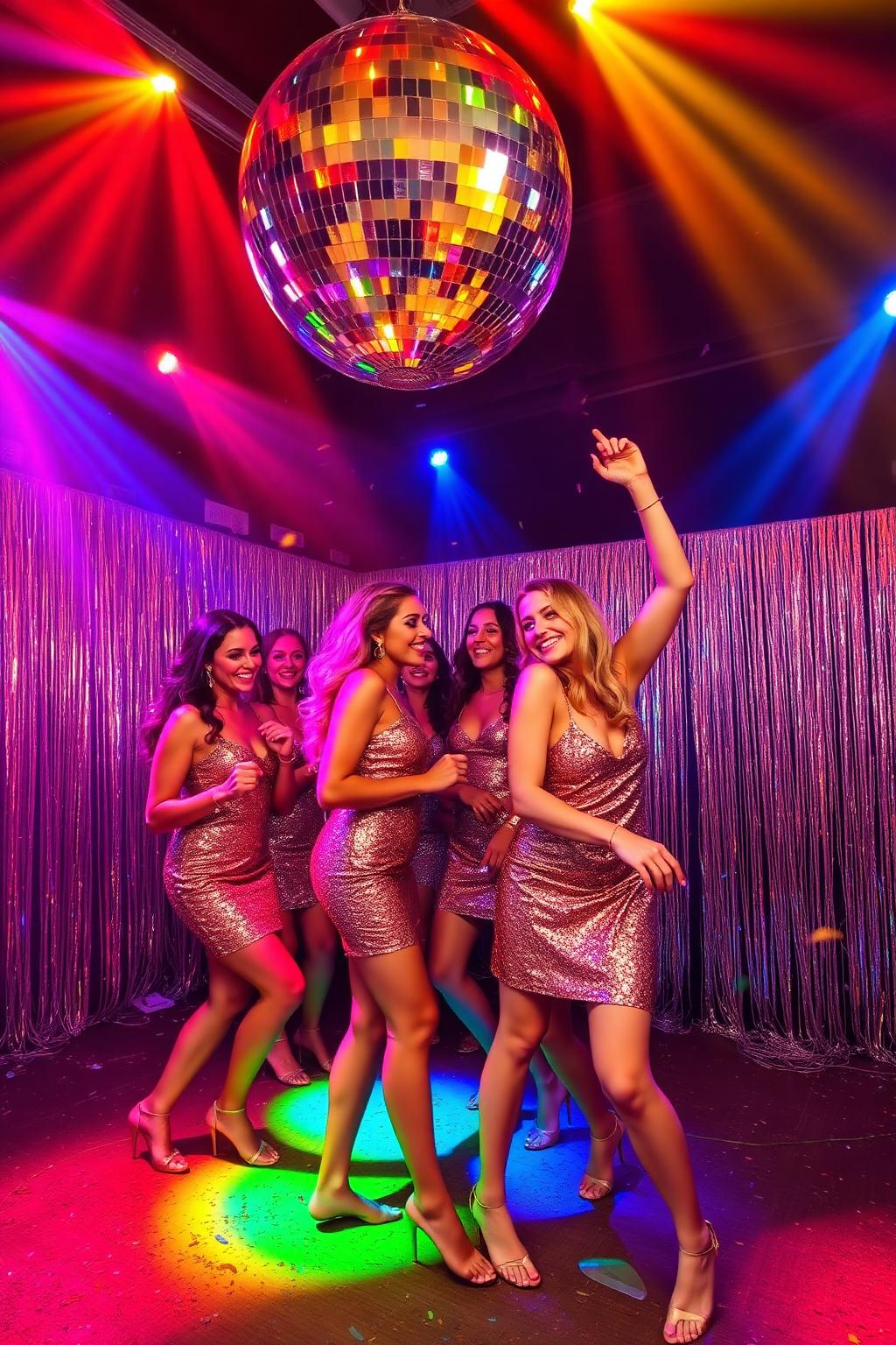 Disco Fever bachelorette party — retro & groovy theme with dance queens in mind