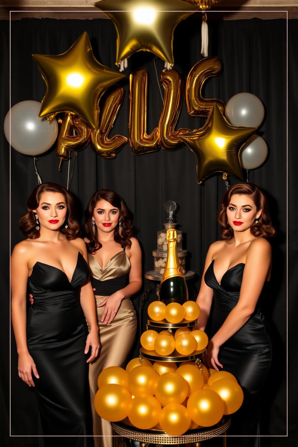 Vintage Hollywood bachelorette party — glamorous & classic theme with old-soul brides in mind