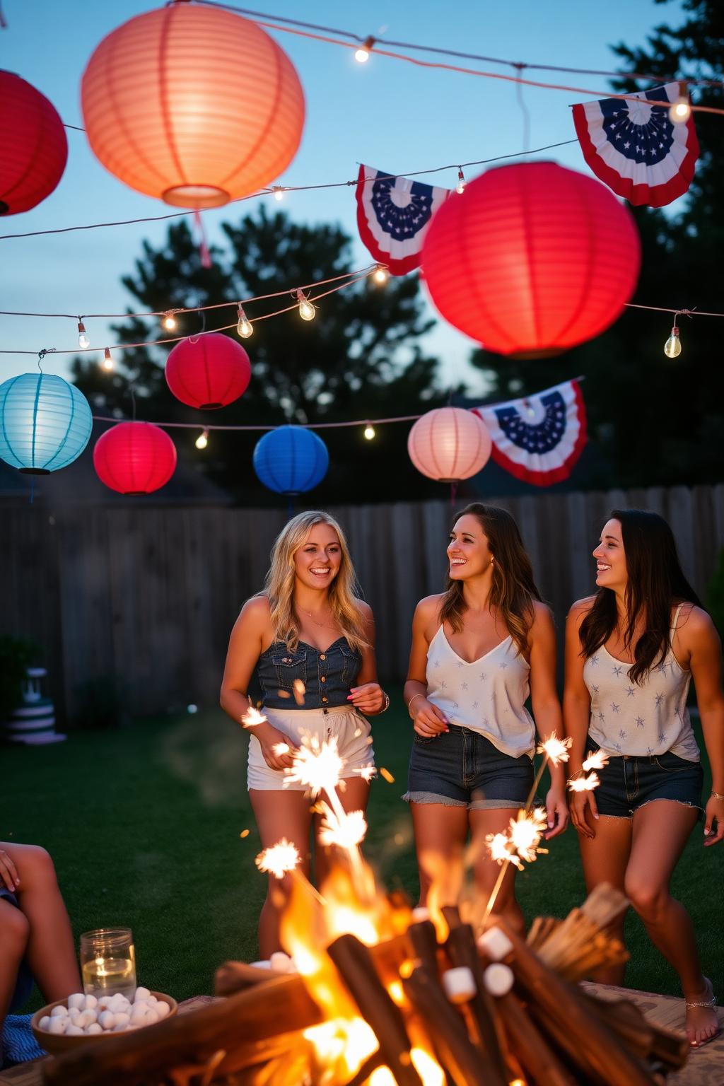 All-American Girl bachelorette party — patriotic & festive theme with outdoor lovers in mind