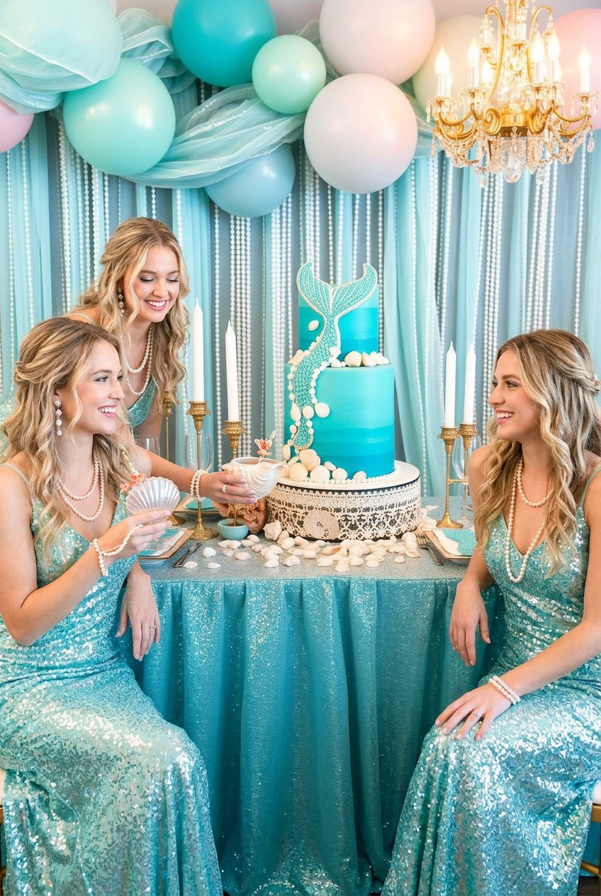 Mermaid Under the Sea bachelorette party — dreamy & ethereal theme with fantasy lovers in mind