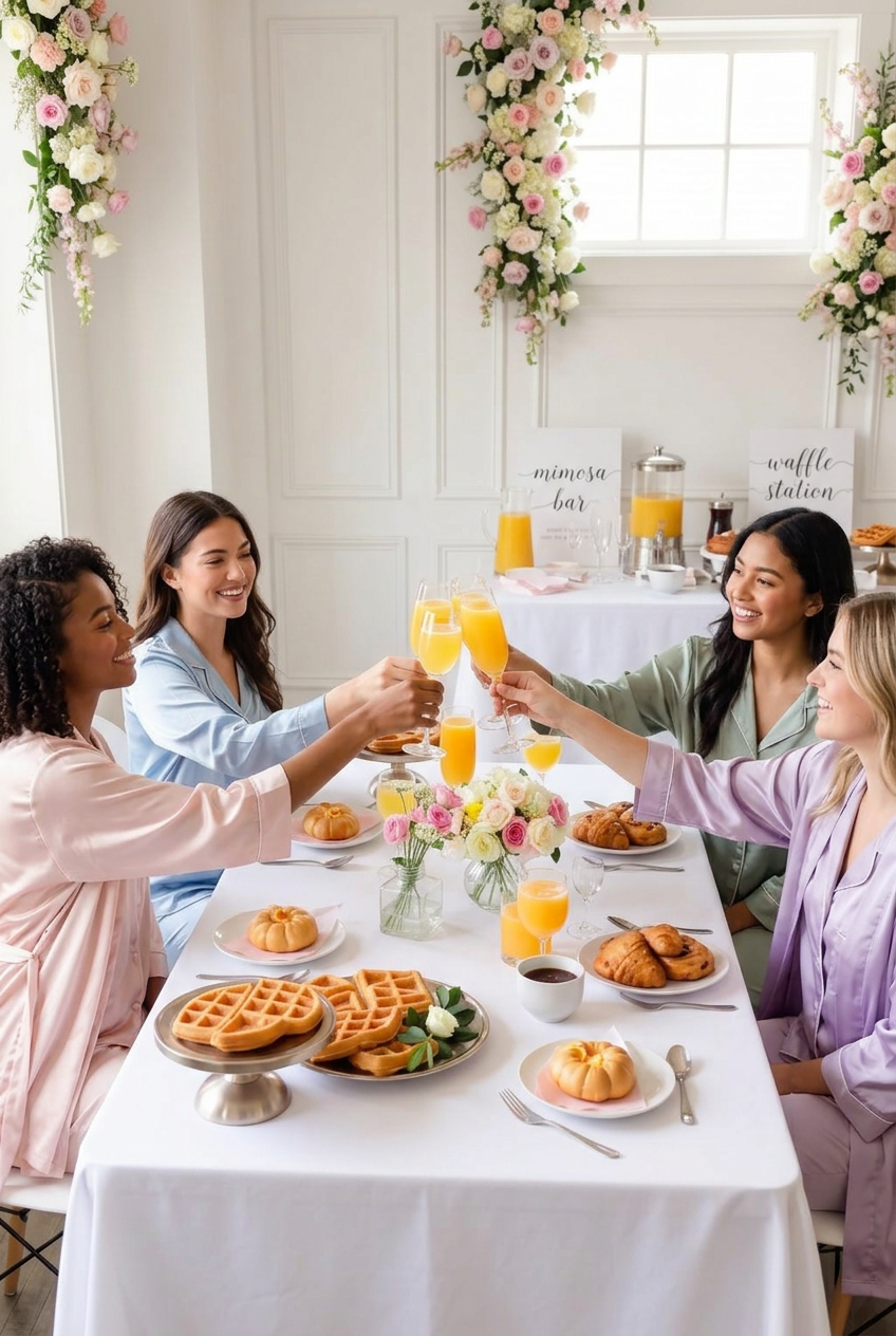 Brunch & Bubbly bachelorette party — elegant & laid-back theme with champagne lovers in mind