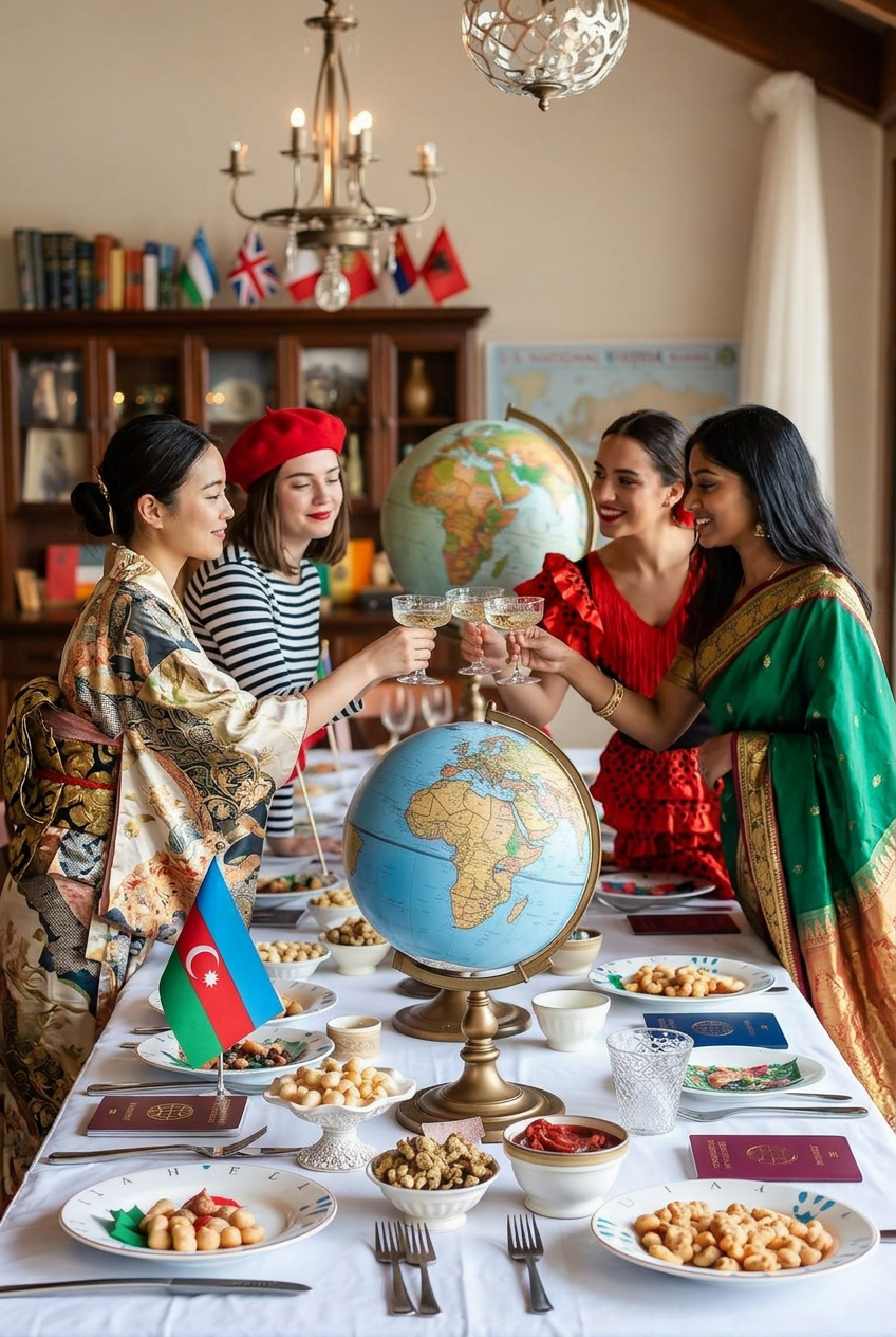 Around the World bachelorette party — eclectic & cultural theme with adventurers in mind