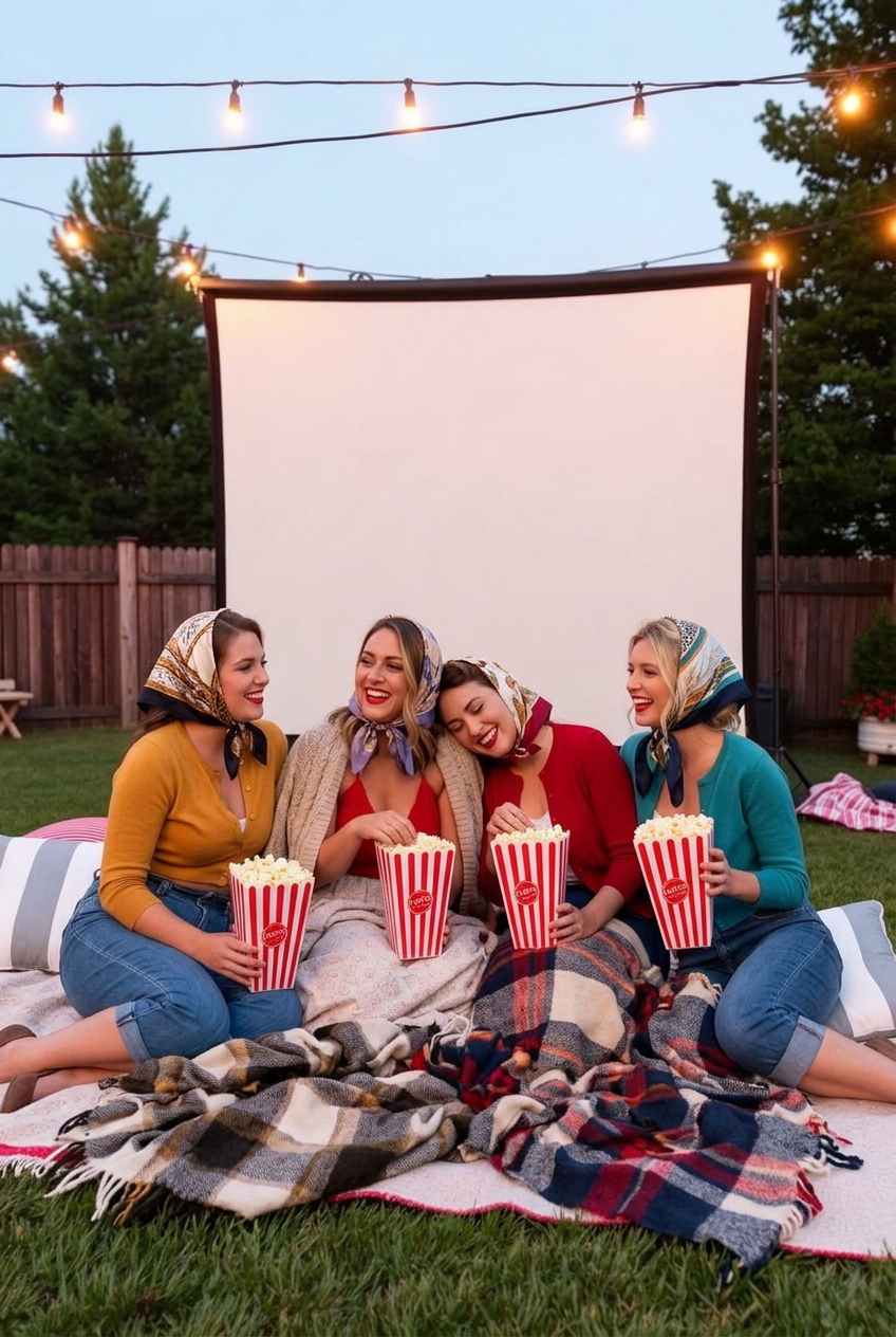 Retro Drive-In bachelorette party — nostalgic & cute theme with movie lovers in mind