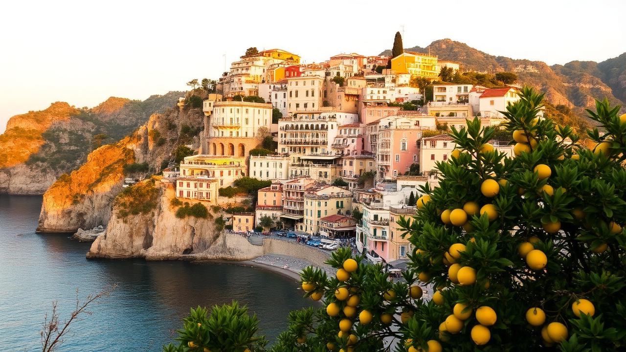 Amalfi Coast, Italy honeymoon scenery