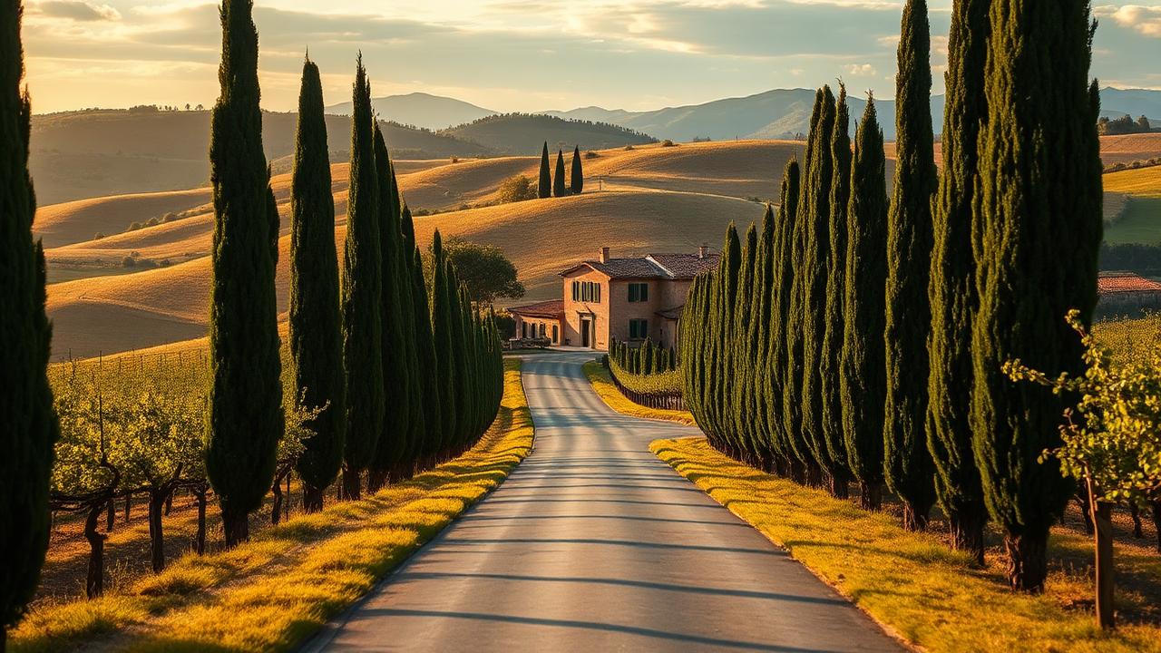 Tuscany, Italy honeymoon scenery